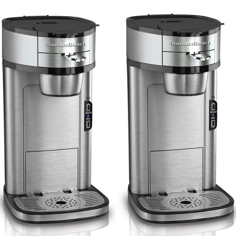 Hamilton Beach The Scoop Single-Serve Stainless Steel Coffee Maker with Removable Reservoir