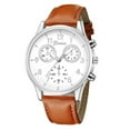 thumbnail image 1 of Reloj de cuarzo para hombre, relojes de moda para hombre, de cuero, estilo militar, informal, analógico, de cuarzo, para negocios, de cuarzo., 1 of 3