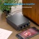 thumbnail image 3 of Amplificador Bluetooth, mini amplificador estéreo HiFi con receptor integrado para altavoces pasivos de audio doméstico, BT 5.0 Clase D, 2.0 canales, 100 W x 2, chip TPA3116, control de agudos y, 3 of 4