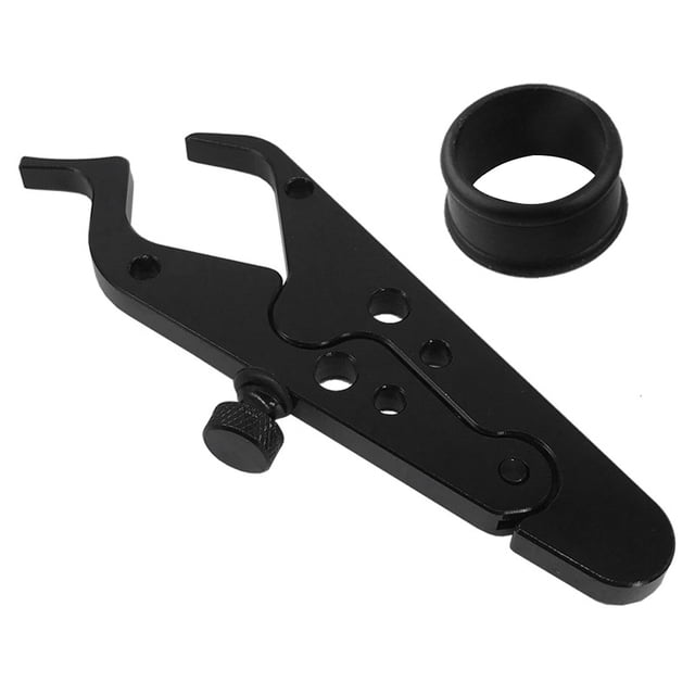 Minkissy Universal Motorcycle Throttle Lock Cruise Control Clamp with Auxiliary Fixer in Black