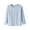 Light Blue, variant on Soft Breathable Boys Girls Long Sleeve Round Neck Solid Color T-Shirt for Spring Fall Casual Wear