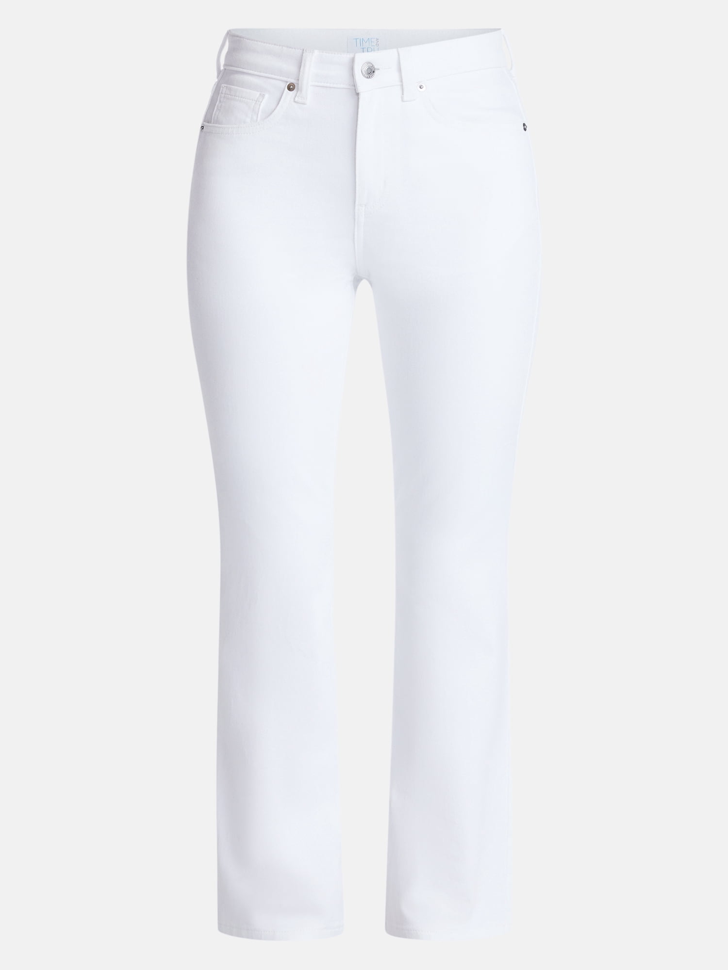 Time and Tru Women's Mid Rise Bootcut Jeans, 30" Inseam, Sizes0-20, 10S-16S