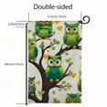 thumbnail image 3 of Heduofu St. Patrick's Day Garden Flag Double Sided, Cute Animal Owl Decorative Yard Flag for Party Home Outdoor Decor White, 3 of 6