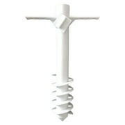 GETHOME Holder Garden Tool Spike Beach Umbrella Stand Sand Anchor With 5-Tier Screw ABS