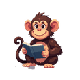 thumbnail image 6 of cartoon Monkey Stickers Stickers, Waterproof Monkey Stickers Sticker for Water Bottle Laptop Phone Cases Planner Skateboard Luggage Helmet Party Favor Decor, Ideal for Adults Teens Teacher Rewards, 6 of 9