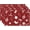 Red 3, variant on Christmas Place Mats Set of 6 Elk Christmas Tree Snowflake Gingerbread Man Bell Christmas Sled Decoration Table Mat Holiday Home Kitchen Table Mat Decoration 12x18 Inch