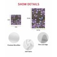 thumbnail image 7 of Purple Flowers Kitchen Dish Towels for Drying Dishes Set of 2, Butterfly Spring Floral Wooden Farmhouse Waffle Weave Microfiber Hand Tea Bathroom Towels Quick Dry & Absorbent Towel 12x12, 7 of 7