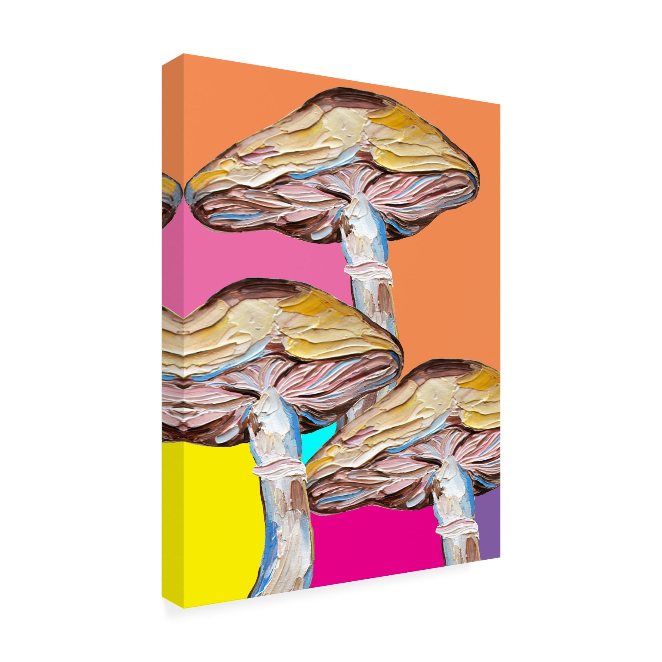 Trademark Fine Art Alice Straker Psychedelic Mushrooms Canvas Wall Art
