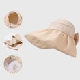 thumbnail image 3 of UTSJKR Womens Packable Wide Brim Sun Hat for Summer Vineyard Tour with Rear Bow Detail for Town Shopping Garden Walk Adjustable Fit Light UV Deflect Daily Hat Khaki, 3 of 6