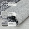 thumbnail image 3 of HOMERRY Washable Area Rug 5' x 7' Geometric Border Indoor Carpet for Living Room Non-Slip Floor Cover, Gray, 3 of 6