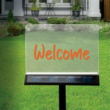 Write-On Solar Garden Sign