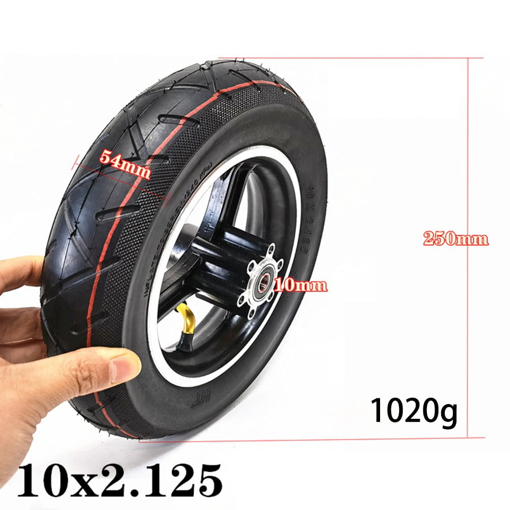 10 Inch Electric Scooter Tubeless Tire 10X2.125 Wheel Tyre With 140mm Brake  Disc 
