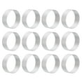 thumbnail image 1 of 12uds Cortador Redondo Galletas , Aleación Aluminio, Cortadores Biscocho Forma Círculo , Molde Metal para Hacer Pasteles Fondant Y Galletas , Plateado., 1 of 6