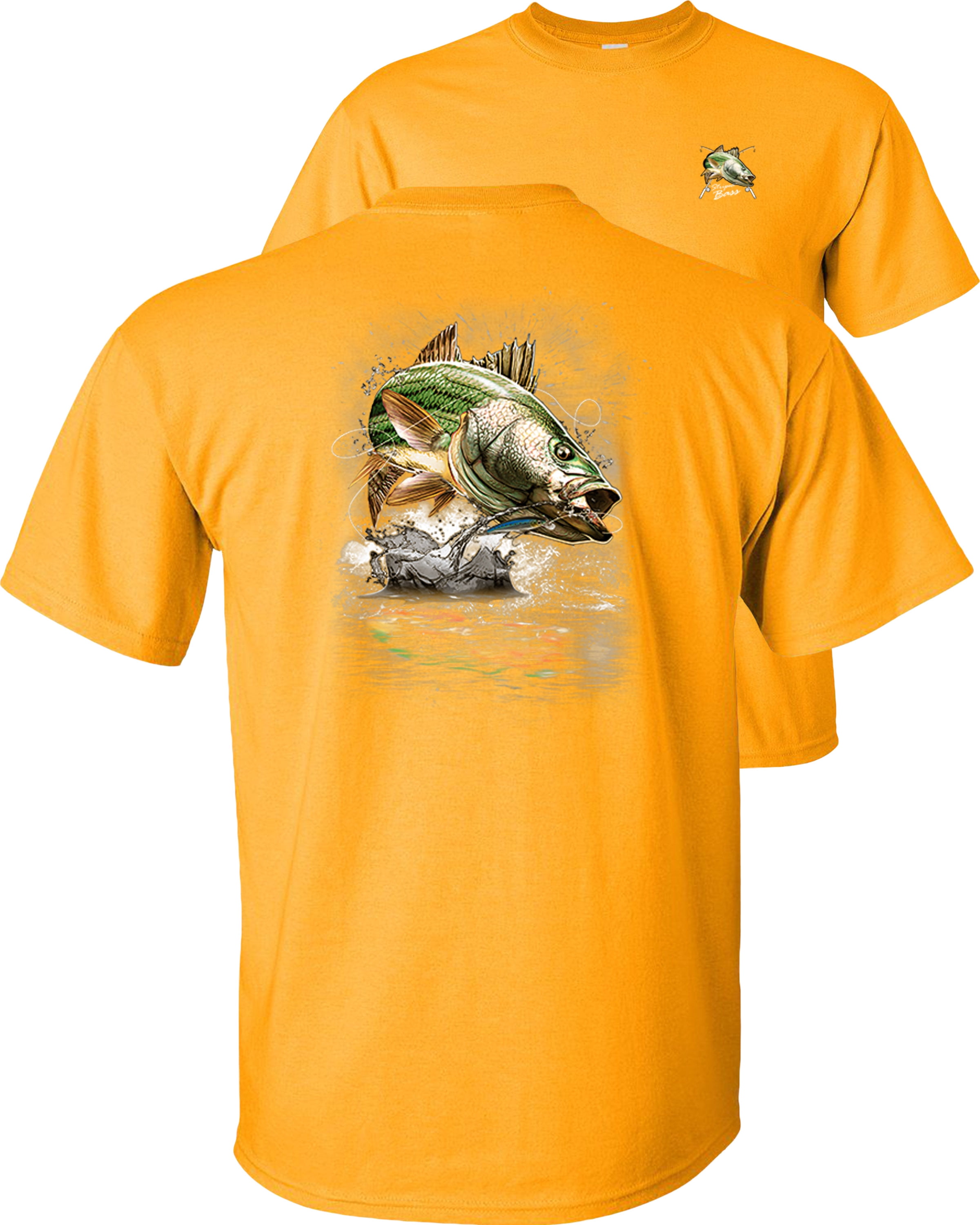 Fair Game - Jumping Striped Bass Fishing T-Shirt - Walmart.com
