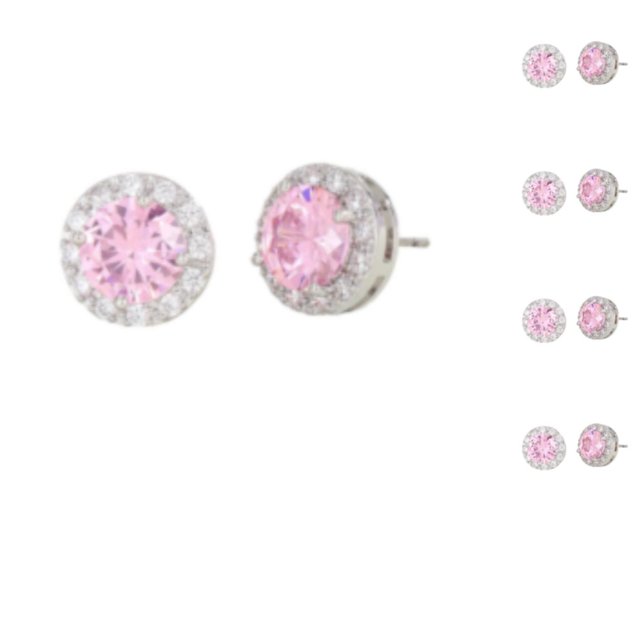 Jumpingount 1 par de pendientes de cobre para mujer, diamantes de imitación, reemplazo fácil de combinar, pendiente de banquete para niñas y Type1 NO1