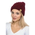thumbnail image 5 of Basico Unisex Adult Warm Chunky Soft Stretch Cable Knit Beanie Cap Hat, 5 of 5