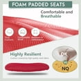 thumbnail image 2 of Dkelincs Ergonomic Office Chair Adjustable Mesh Computer Desk Chair with Back Support Rolling Chair, Red, 2 of 7