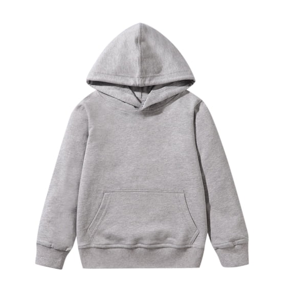 Bigetiay Boys Patchwork Pullover Hoodie Solid Color Long Sleeve Warm Casual Sweatshirt for Fall Winter 3-4 Years