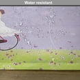 thumbnail image 6 of Ambesonne Cartoon Place Mats Set of 4, Girl Riding Bike Windy, Standard Size, Apple Green Lavender, 6 of 6