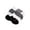Black Multi, variant on MUK LUKS Women's Dream Step No-Show Liner Socks, 4-Pack, OSFM