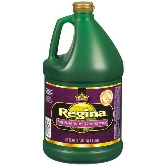 Regina Wine Burgundy Plastic Cooking Wine Bulk, 1 Gallon, 4 Per Case