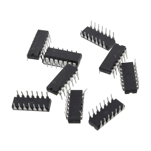 10 x LM324N Low Power Quad DIP-14 operational amplifier.