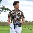 thumbnail image 3 of Sikiie Cute Dogs Puppy2 Print Men's Short-sleeved POLO Shirts, Button-down Shirts and T-shirts are Suitable for Vacation, Leisure and Business-Small, 3 of 6