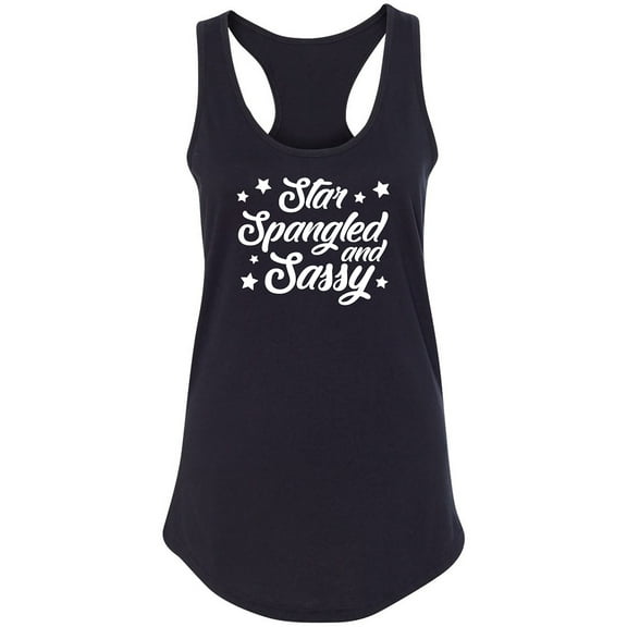 Star Spangled And Sassy Racerback Tank