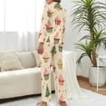 thumbnail image 2 of PoBuds Women's Long Sleeve Flannel Pajama Set Sleepwear Snow Cake Gift Christmas L, 2 of 5