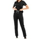 thumbnail image 3 of Conjunto de uniformes de enfermería Yinane Uniforme de enfermera Negro XL, 3 of 8