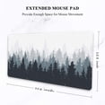 thumbnail image 2 of Large Mouse Pad, Full Desk XXL Extended Gaming Mouse Pad 35" X 15", Waterproof Desk Mat with Stitched Edge, Non-Slip Laptop Computer Keyboard Mousepad for Office & Home, Misty Forest Design, 2 of 5