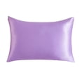 thumbnail image 1 of Color Ding Solid Color Silk Single Pillowcase Ice Silk Pillowcase Zipper Single 20x26inch / 51x66cm, 1 of 9