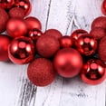 thumbnail image 4 of Christmas Door Wreath Christmas Ball Ornament Decoration Christmas Wreath for Home Party Decoration Red, 4 of 8