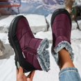 thumbnail image 6 of Insulated Winter Boots for Women - -Lined Cold Weather Outdoor Footwear With Low Heel Pull-On Design, 6 of 9