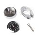 thumbnail image 3 of Reloj de montaje en el manillar de la motocicleta, reloj de reloj, reloj de tablero de tablero de scooter universal ajustable plata, 3 of 7