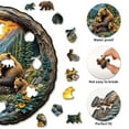 thumbnail image 5 of KAAYEE 3D Bear Wooden Animal Puzzle for Adults,Brain Teaser Educational Toy for Kids Adult,309 Pcs, 5 of 7