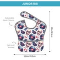 thumbnail image 4 of Hirioo record rock music Skull for Baby Waterproof Pocket Bib Adjustable Closed for Babies Toddlers with Large Pocket 6-24Months, 4 of 8