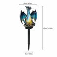 thumbnail image 3 of Solar Blue Ice Dragon Garden Light, 16 Inch 3D Glowing Fantasy Dragon Yard Decor, Dragons Solar Lights Outdoor Resin Lamp, Gothic Garden Decor Figure with LED for Halloween Decorations (Blue) ﻿, 3 of 5