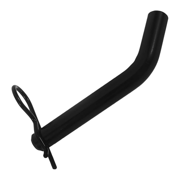 Trailer Hitch Pin 5/8" with Clip, Black Steel Receiver Lock