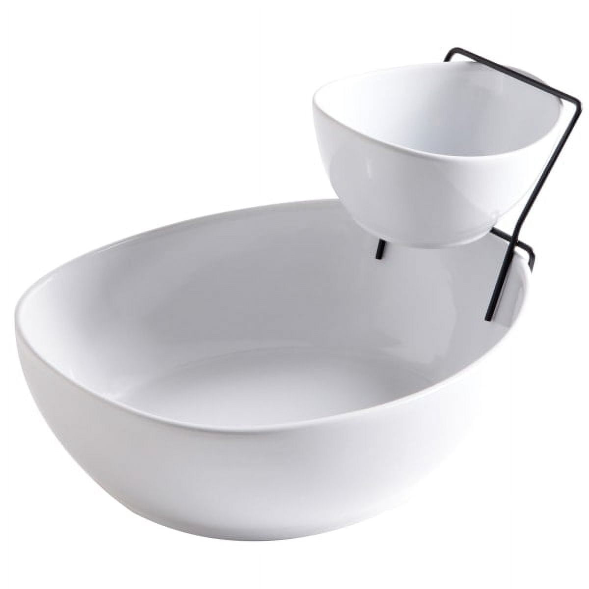Gibson Elite Gracious Dining 2 Tier Chip and Dip Server Set