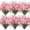 Pink, variant on 20 Bundles Artificial Flowers Fake Outdoor Plants (Yellow)