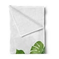 thumbnail image 2 of Leaf Soft Flannel Fleece Throw Blanket, Nature Jungle Forest Rainforest Inspired Leaves Plant Foliage Swirls Botanic Image, Cozy Plush for Indoor and Outdoor Use, 60" x 80", Pale Green, by Ambesonne, 2 of 5