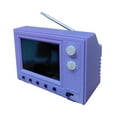 thumbnail image 2 of Mini TV Prop Mini Dollhouse TV Tiny Playable Television LED Screen ABS Material for Living Room Scenes and Collectors, 2 of 9