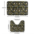 thumbnail image 3 of Honeii cartoon Skull spider web Pattern Bathroom Anti-Skid Pad Bathroom Mat Vintage Seamless Pattern Not-Slip Toilet Rug Set, 3 of 6