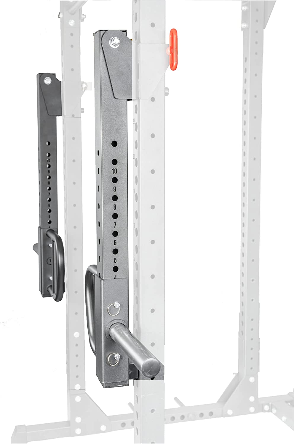 HulkFit Elite Series 3" x 3" Power Cage Adjustable Lever Jammer Arms Attachment Accessory (Pair) - Black