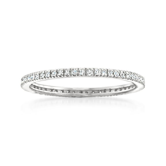 Pure Collection by Ross-Simons 0.15 ct. t.w. Diamond Eternity Band in Sterling Silver, Women's, Adult