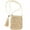 Beige, variant on Straw Bags For Women, Summer Beach Straw Bags Mini Straw Handbags With Zipper Weave Handmade Crossbody Bag Shoulder Purse, Beige