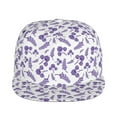 thumbnail image 2 of Fotbe Lavender Flowers Flat Bill Visor Cap Classic Snapback Hat Polyester Foam Trucker Hat Trucker Cap Adjustable Baseball Cap, 2 of 9