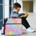 thumbnail image 6 of Water-Resistant 3-Ring Binder Organizer with Multiple Pockets Zipper Binder Bag for Office Pastel Rainbow Tie-dye, 6 of 8