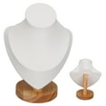 thumbnail image 3 of Soporte para Exposición de Collares, Soporte para collares de cuero de pu de franela de troncos, soporte para tiende minista, soporte para collares de madera maciza, modelo, 3 of 7